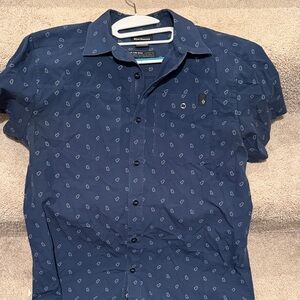 Black Diamond Blue Patterned Carabiner Print Shirt